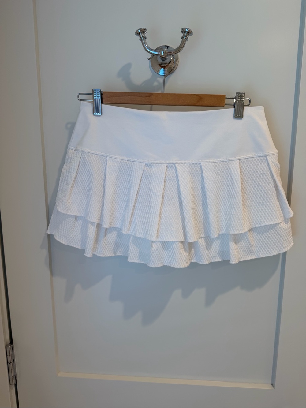 Lucky in Love White Layered Ruffle Skirt
